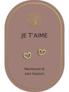 Boucles d'oreilles: Je T'aime
