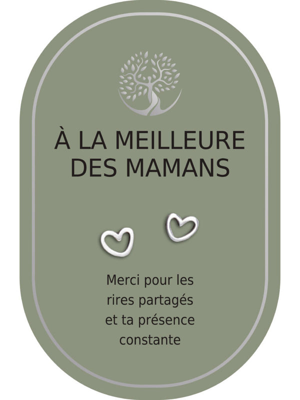 Boucles d'oreilles : À La Meilleure Des Mamans