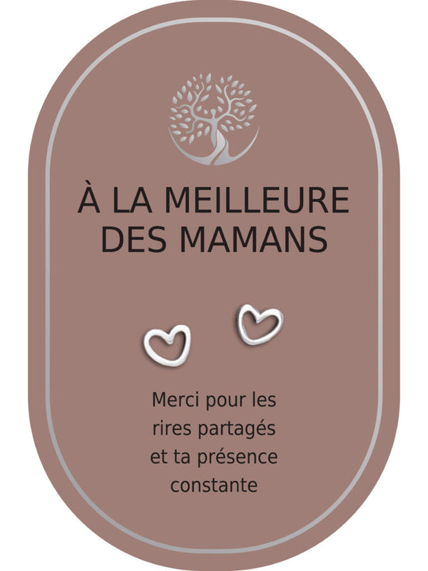 Boucles d'oreilles : À La Meilleure Des Mamans