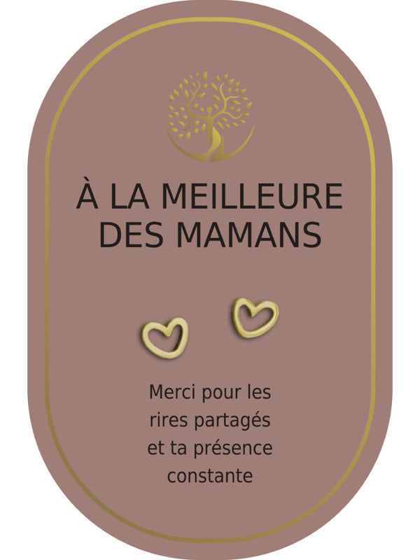 Boucles d'oreilles : À La Meilleure Des Mamans