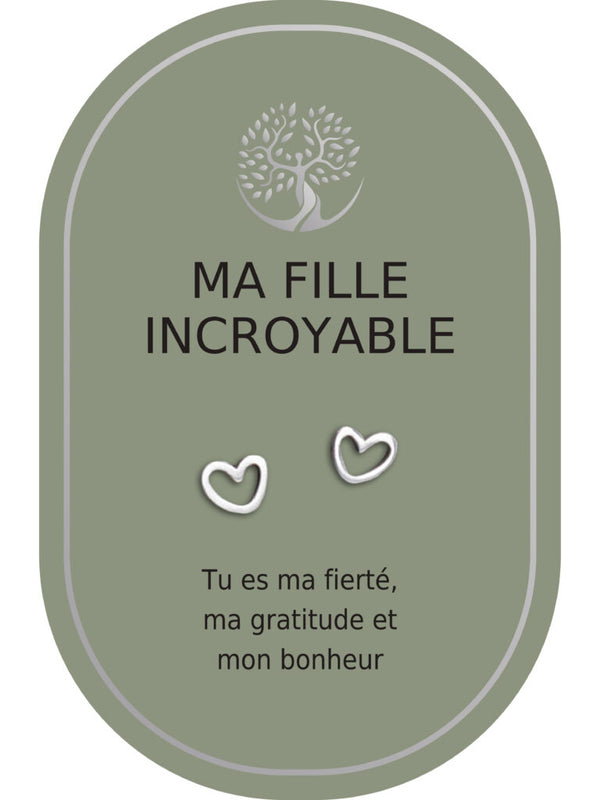Boucles d'oreilles : Ma Fille Incroyable