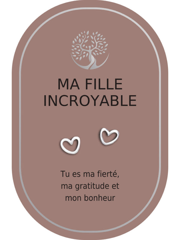 Boucles d'oreilles : Ma Fille Incroyable