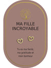 Boucles d'oreilles : Ma Fille Incroyable