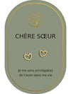 Boucles d'oreilles : Chère Soeur