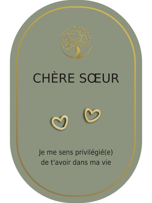 Boucles d'oreilles : Chère Soeur