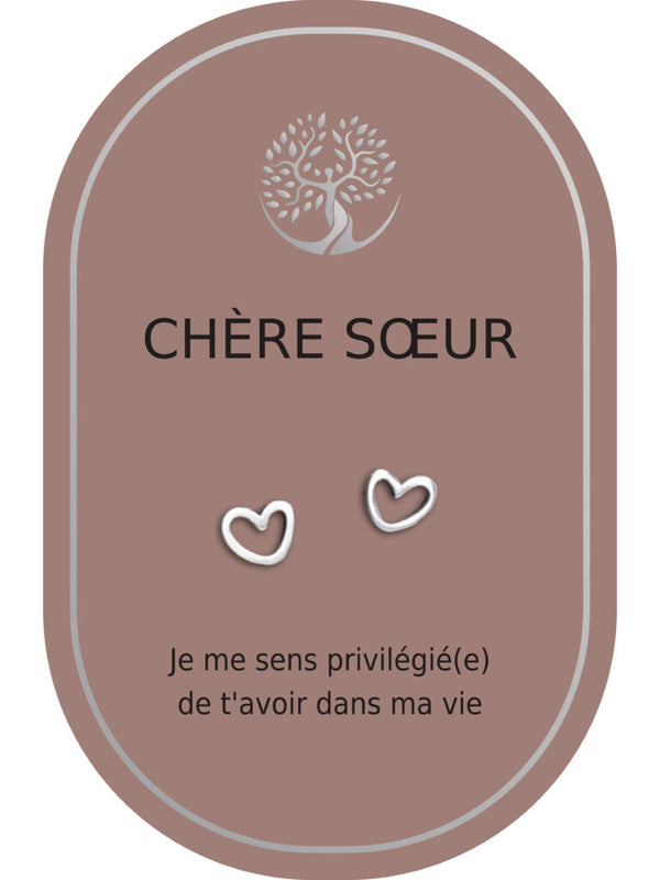 Boucles d'oreilles : Chère Soeur