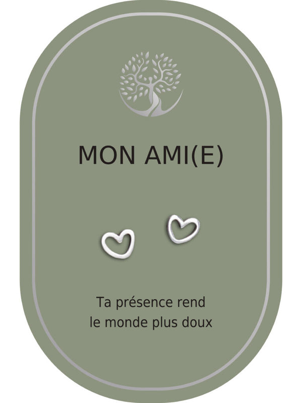 Boucles d'oreilles : Mon Ami (e)