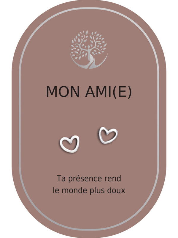 Boucles d'oreilles : Mon Ami (e)