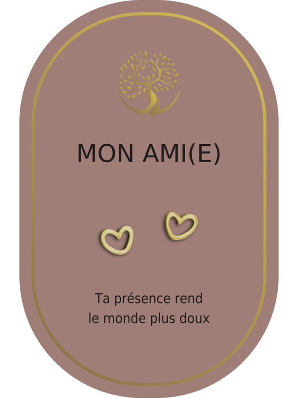 Boucles d'oreilles : Mon Ami (e)