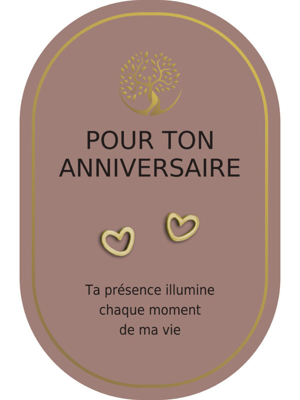 Boucles d'oreilles : Pour Ton Anniversaire