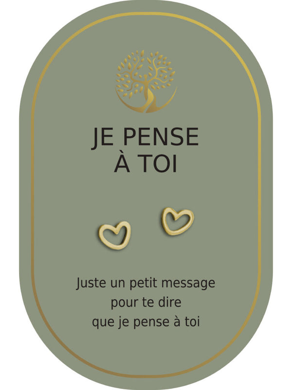 Boucles d'oreilles: Je Pense À Toi