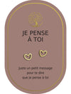 Boucles d'oreilles: Je Pense À Toi