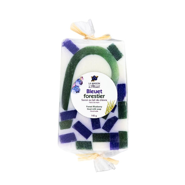 Savon au lait de chèvrebleuet Forestier