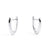 Boucles d'oreille Vibrato Huggie argent