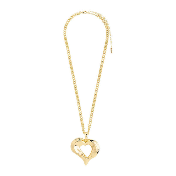 TIDE heart necklace gold- plated