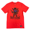Tee-shirt Rouge avec dessin à l'avant