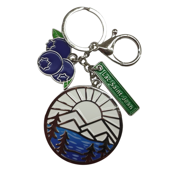 Porte-Cle Lac-Saint-Jean et bleuets