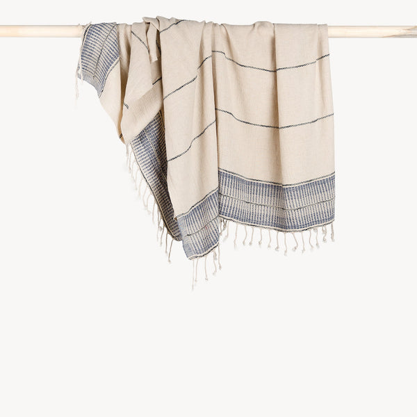 Serviette Element en coton et lin – Bluebell – Pokoloko