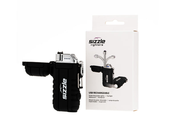 Briquet Sizzle Versa noir