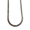 Chaîne Alpha Argent Maille Cubaine – 9 mm | 22”