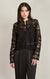 Blouse au crochet Dex, coloris noir, vêtement porté