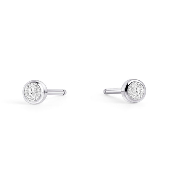Boucles d’oreilles fixes Jupiter de Mia, fini argenté