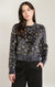 Cardigan à motif doux au toucher Dex, coloris léopard charbon, vêtement porté