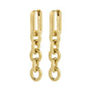 PHASE boucles d’oreilles plaqué or