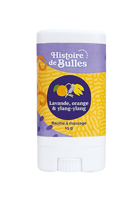 Baume à massage- Lavande Orange Ylang ylang