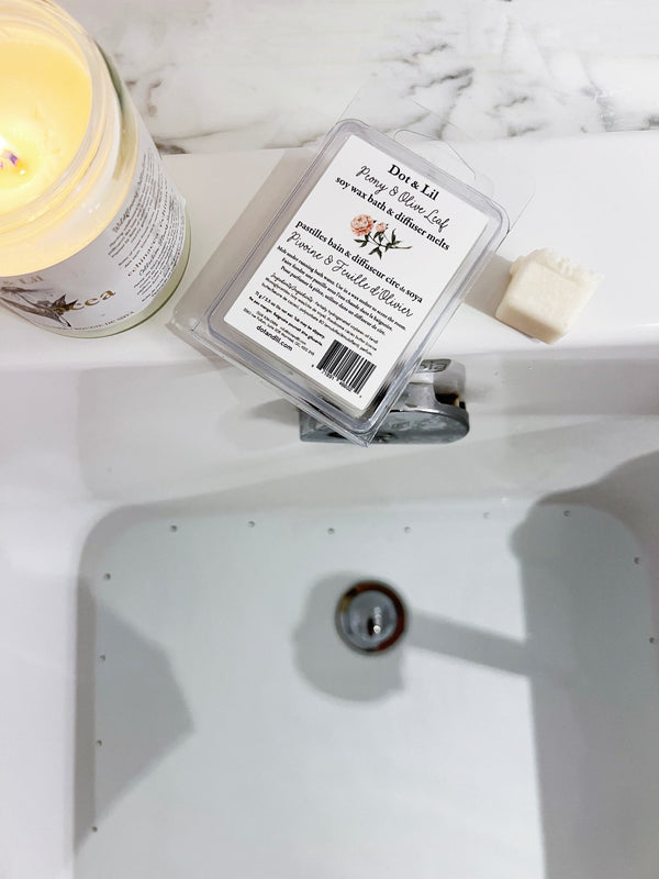Bath/Diffuser Pastilles - Peony & Olive Leaf