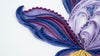 Carte de vœux iris en papier roulé Quilling Card
