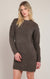 Robe en tricot torsadé Dex, coloris châtaignier, vêtement porté