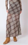 Fishnet midi skirt