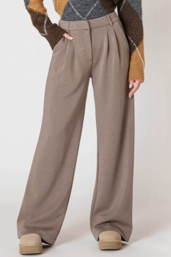 wide leg knitted pants