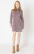 high neck cable knit sweater dress