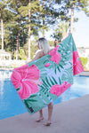 Beach towel - ISLAND FLOWERS''