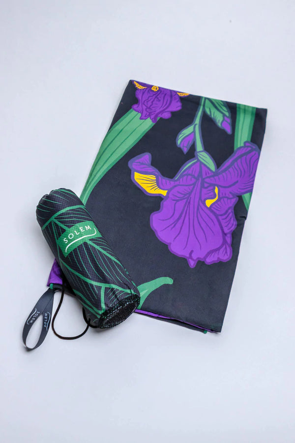 Serviette ''Iris zistible'' | Solem | La maison du bleuet