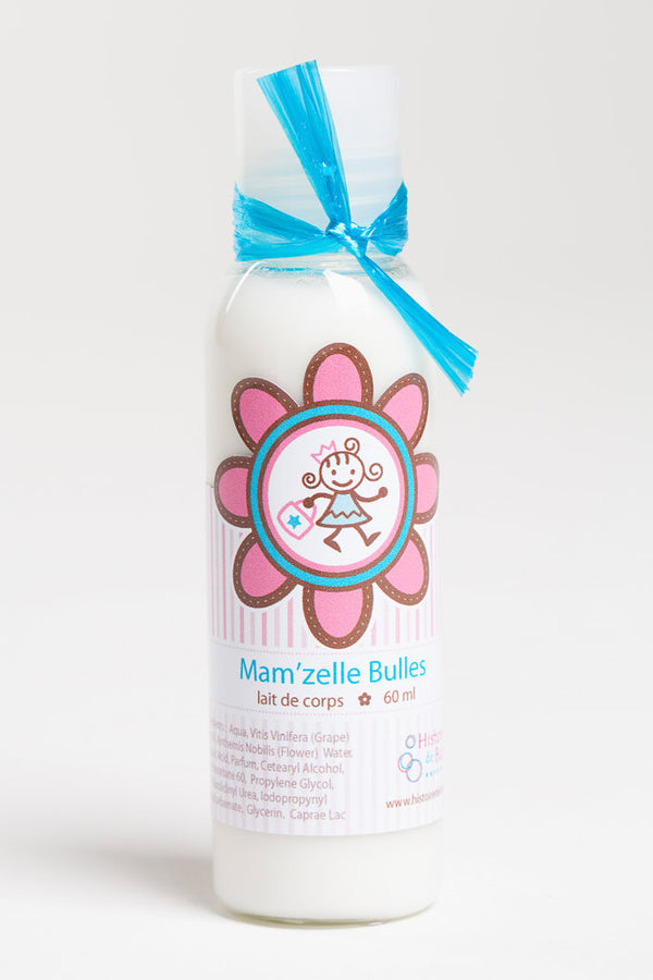 Lait de Corps Mam'zelle bulles| Histoire de Bulles | La Maison du Bleuet