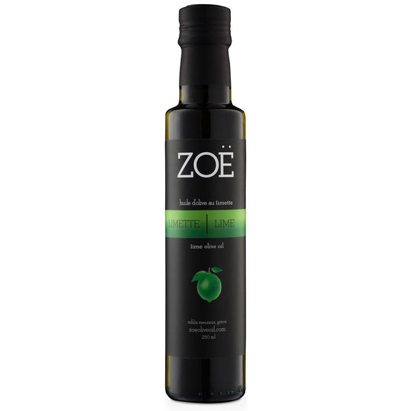Huile d'Olive infusée à la limette 250ml| Zoé | La Maison du Bleuet
