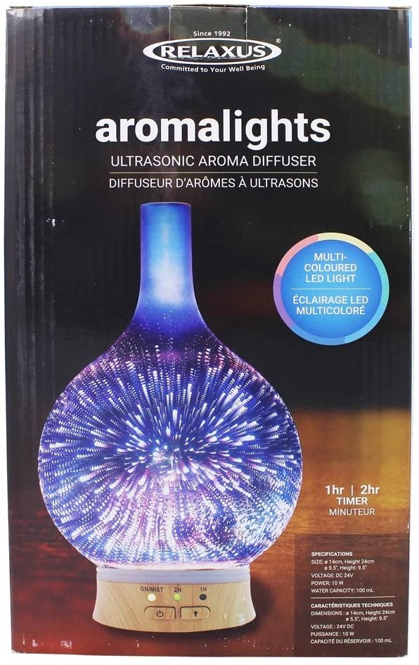 Diffuseur d'huiles essentielles aromalights | Relaxus | La Maison du Bleuet