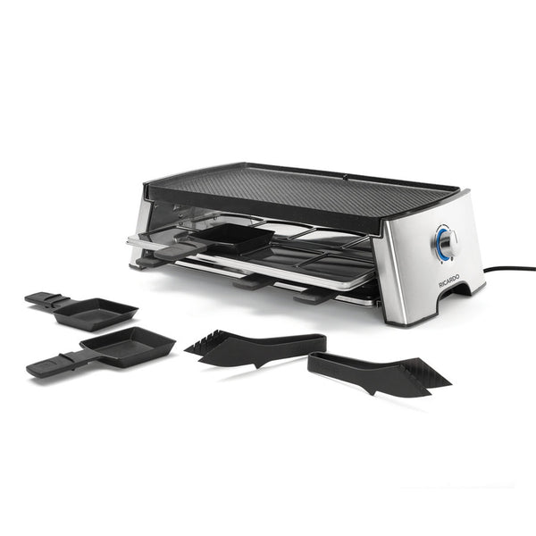 Ensemble à raclette avec pinces et cassolettes