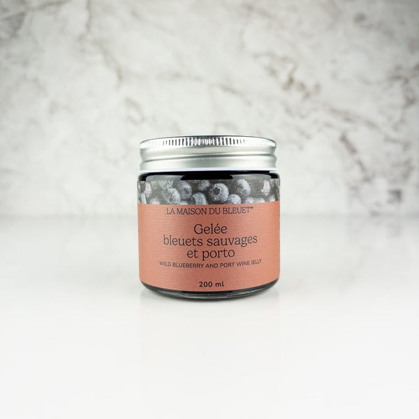 Gelée de bleuets sauvages et de porto Tawny 200ml - La Maison du Bleuet