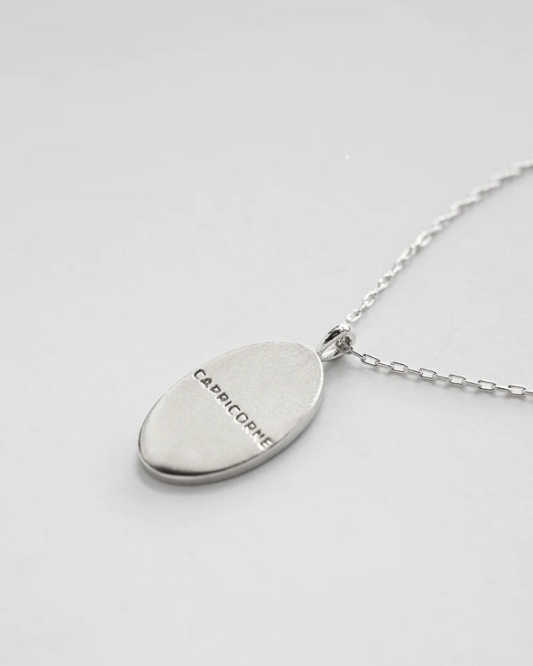 wellDunn - Silver Capricorn Zodiac Necklace