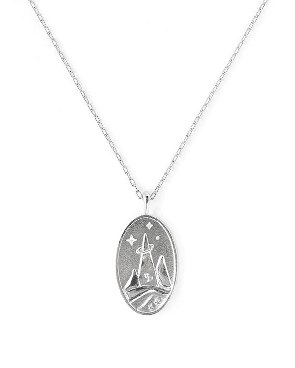 wellDunn - Silver Capricorn Zodiac Necklace