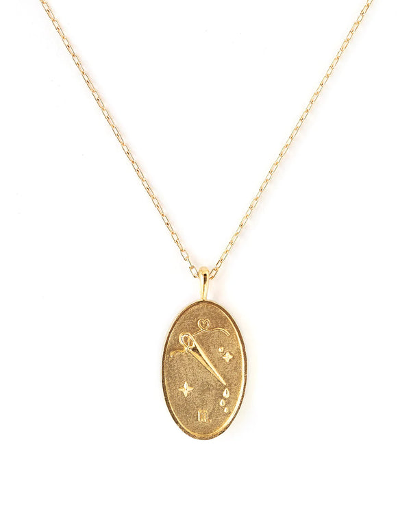 wellDunn - Scorpio Zodiac Necklace gold