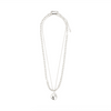 SPARKLE collier ensemble 2 en 1, plaqué argent
