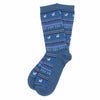 Chaussettes à motifs en mélange d’alpaga – Denim, L/XL – Pokoloko
