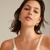 IOKASTErecycled chunky hoops silver-plated