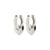 IOKASTErecycled chunky hoops silver-plated