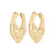 DAWNrecycled hoop earrings gold- plated